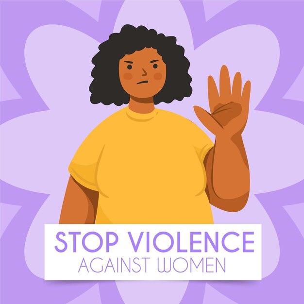 Elimination of violence against women illustration cocnept