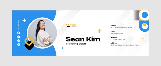 Email signature template design