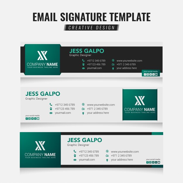 Download Free Modern Email Signature Templates With Author Photo Place Premium Use our free logo maker to create a logo and build your brand. Put your logo on business cards, promotional products, or your website for brand visibility.