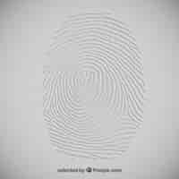 Free vector embossed fingerprint