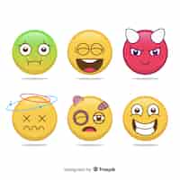 Vettore gratuito collezione emoji