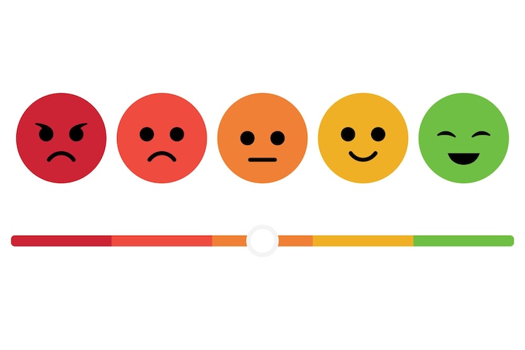 Free Vector emoji satisfaction meter small