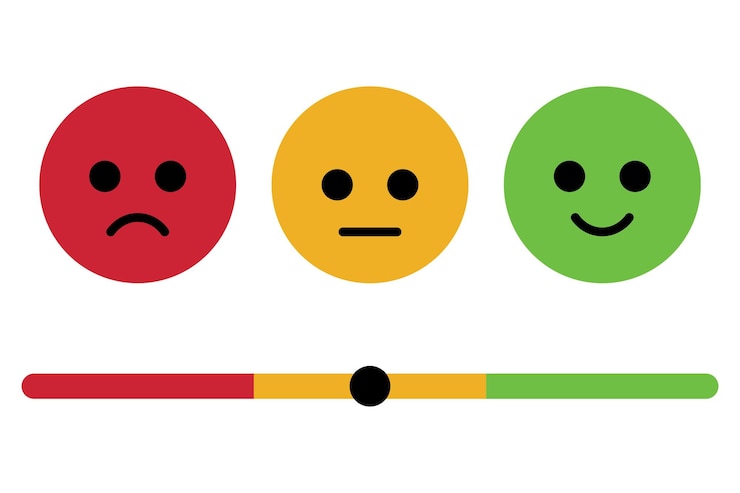 Free Vector emoji satisfaction meter small
