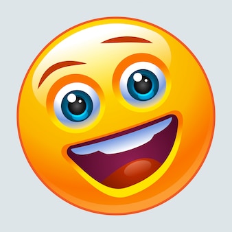 笑う絵文字のグループ 無料のベクター