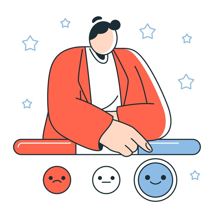 무료 Vector 감정적 피드백 개념 설명