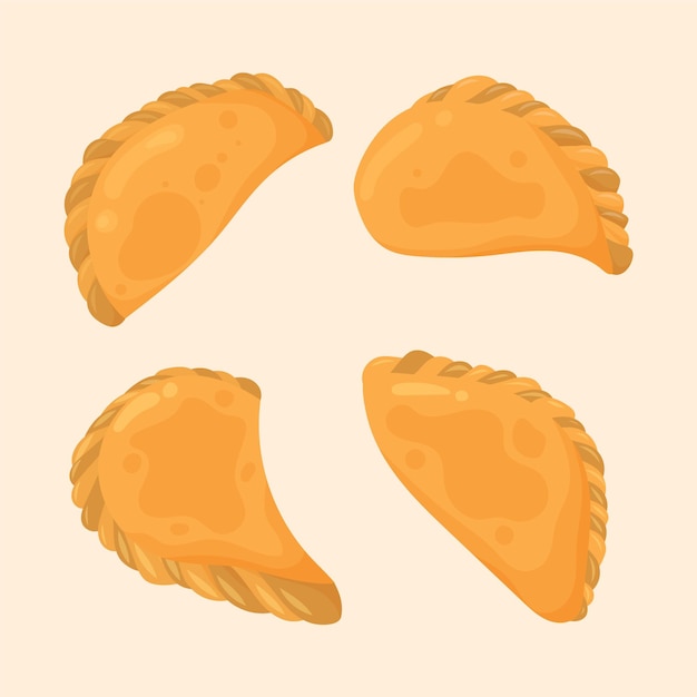 Free vector empanada pack