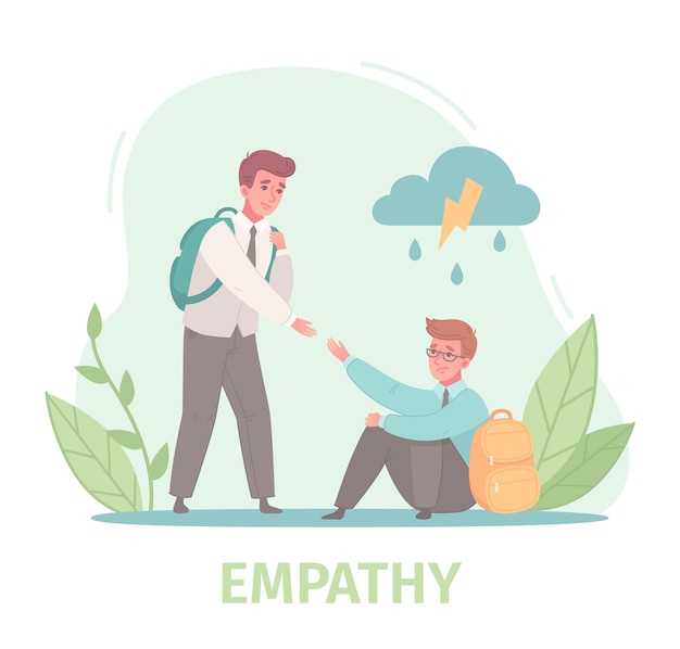 Empathy Friends Help Composition