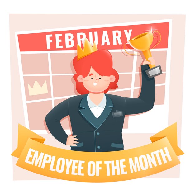 Employee of the month woman with crown