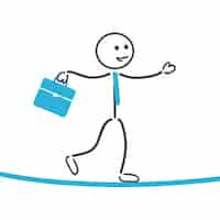 Free vector employee walking design