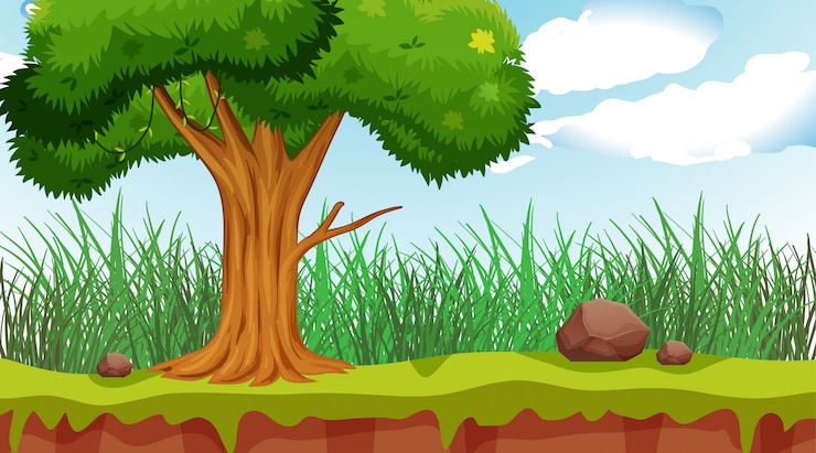 Free Vector empty background nature scenery