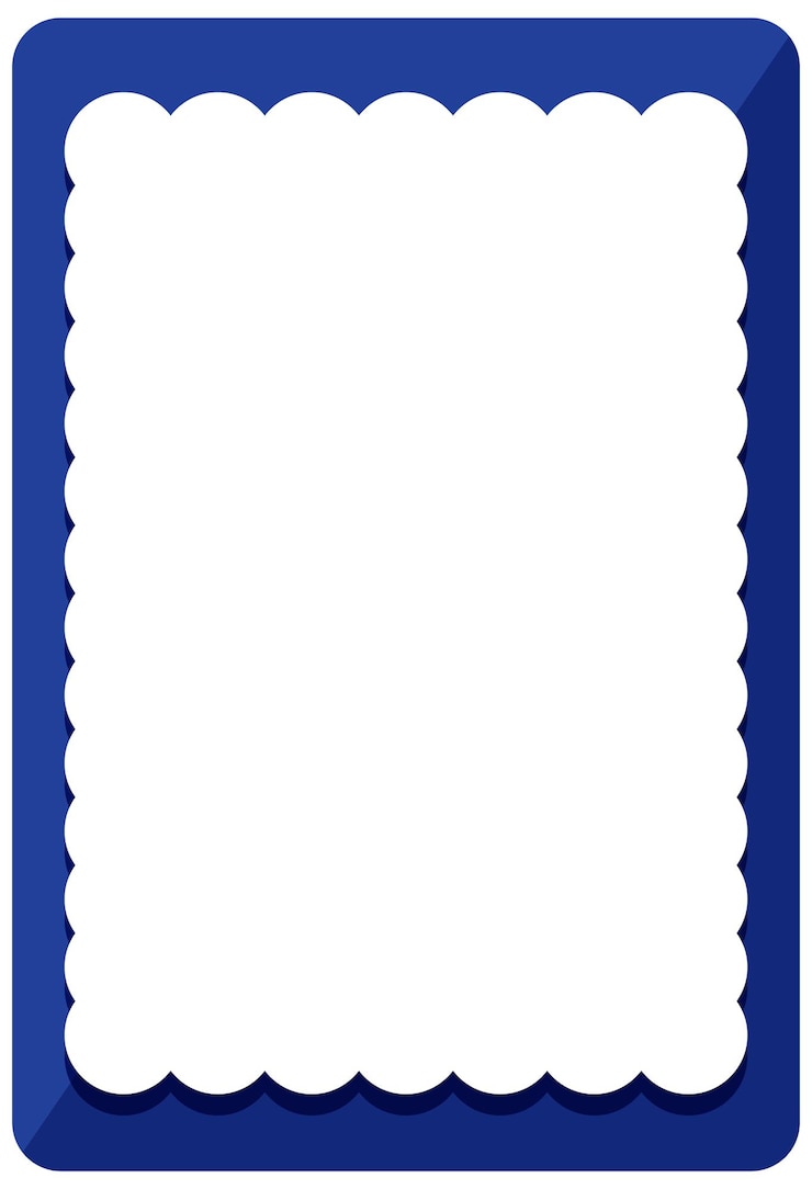 Free Vector empty blue curl frame banner template