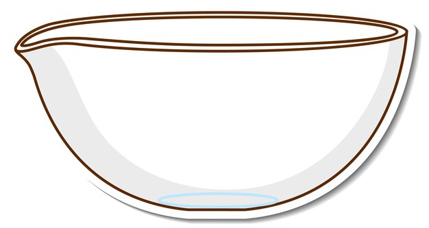 Empty bowl kitchenware sticker