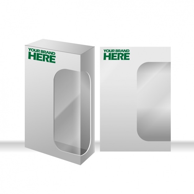 Free vector empty box, mockup