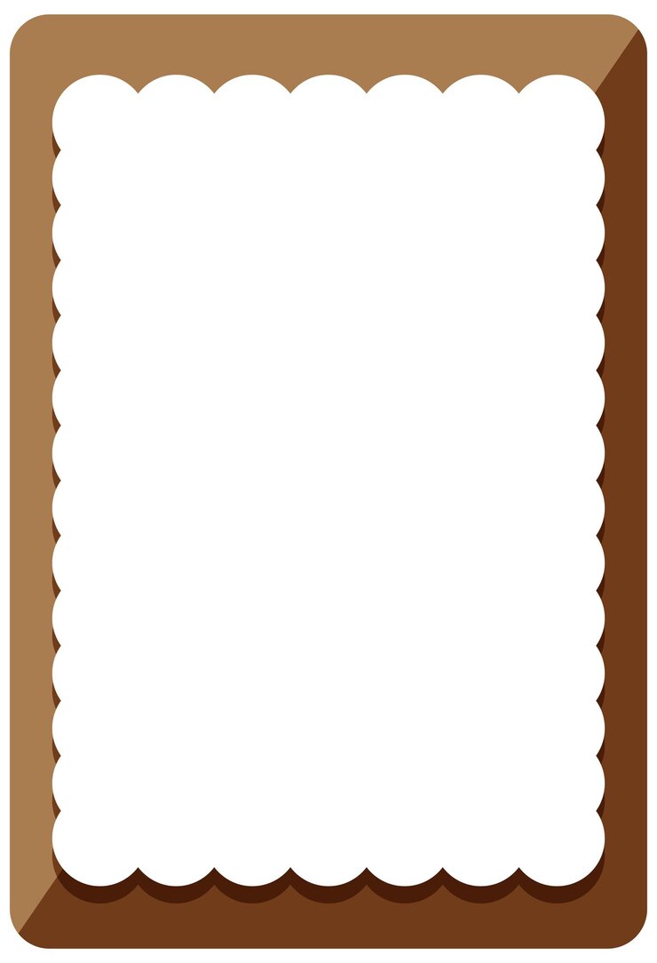 Free Vector empty brown curl frame banner template