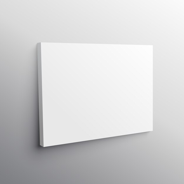 Empty canvas mockup