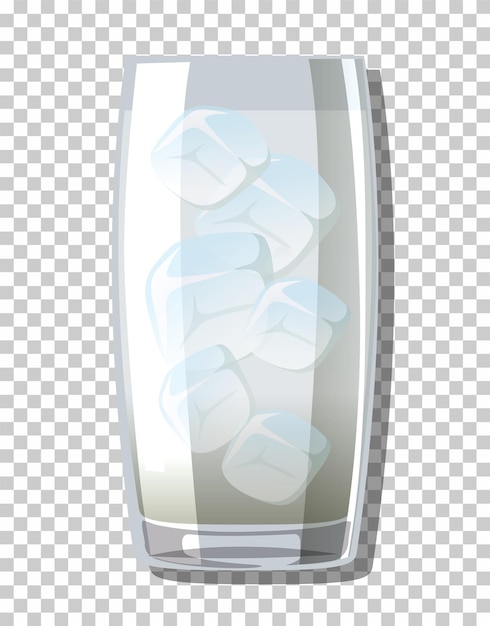 Free vector empty collins glass isolated