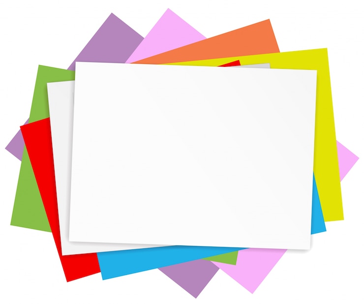 मुफ़्त वेक्टर empty colored papers
