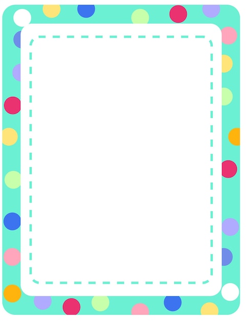 Free vector empty colourful frame banner template