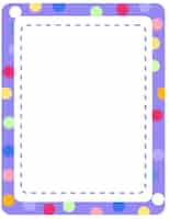 Free vector empty colourful frame banner template