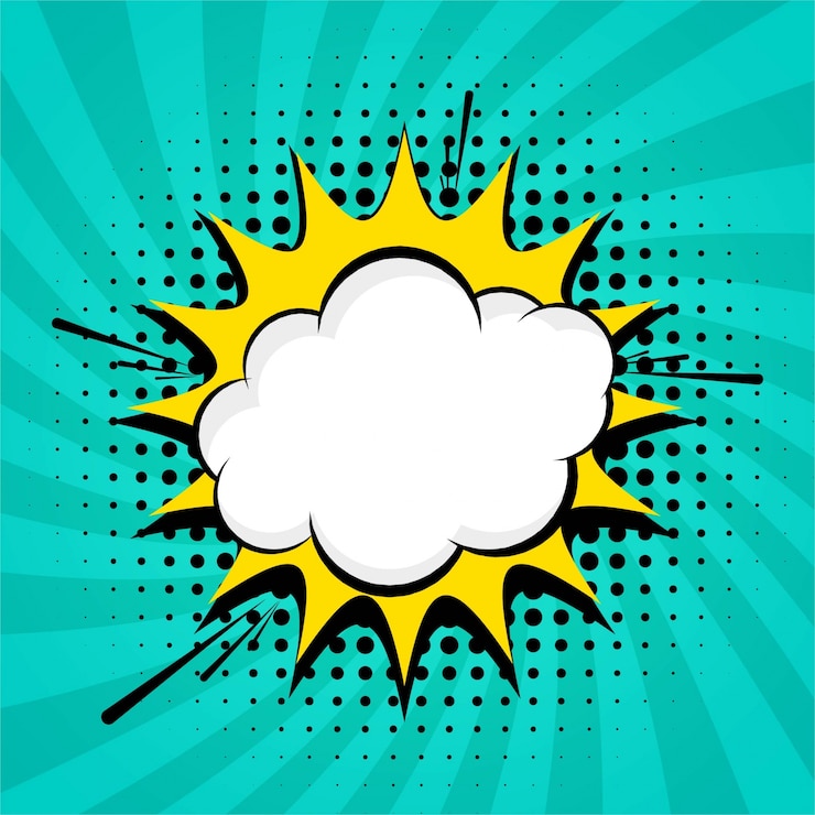 無料Vector 青い漫画の背景