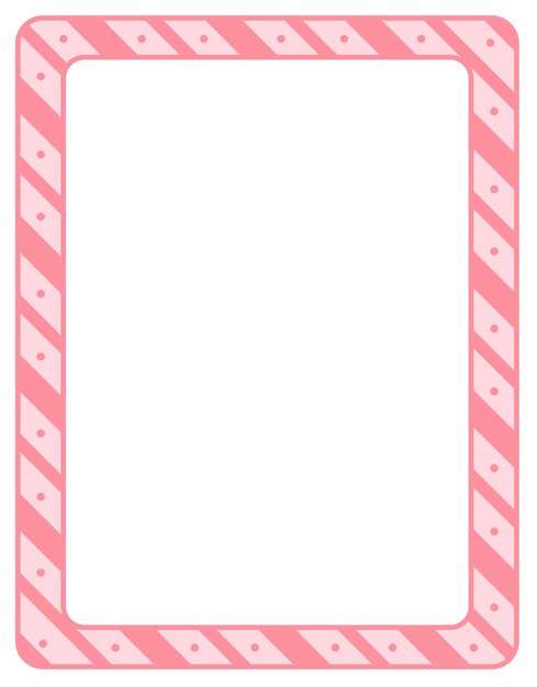 Empty diagonal stripes frame banner template