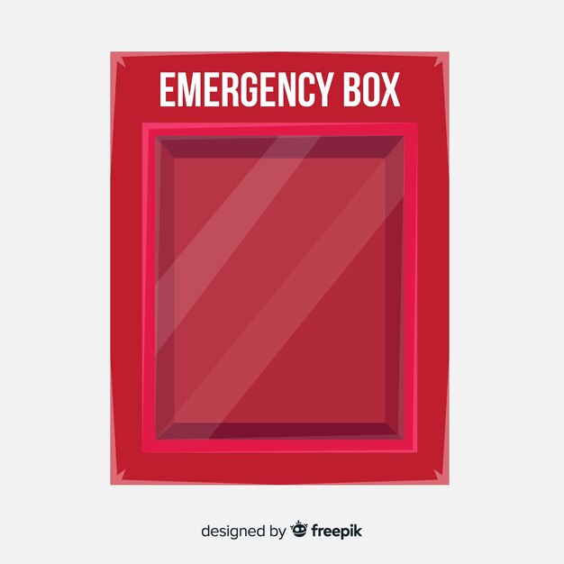 空の緊急時ボックスの設計