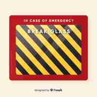 Free vector empty emergency box design