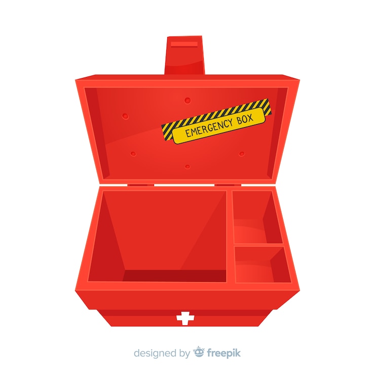 Free Vector empty emergency box design
