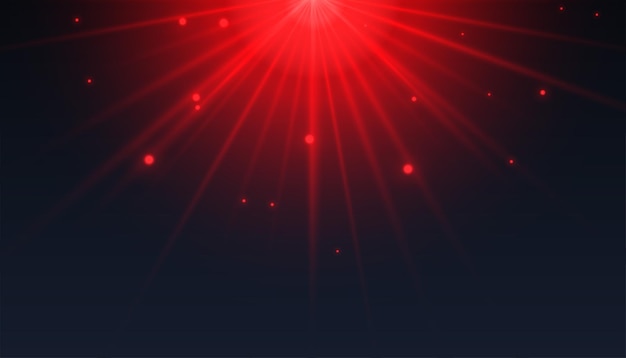 Free vector empty glowing beam backdrop banner with red light effect