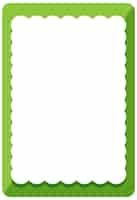 Free vector empty green curl frame banner template