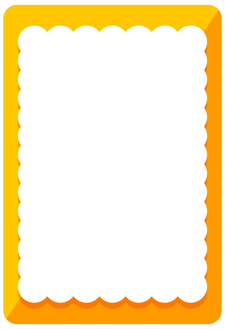 Free Vector empty orange curl frame banner template