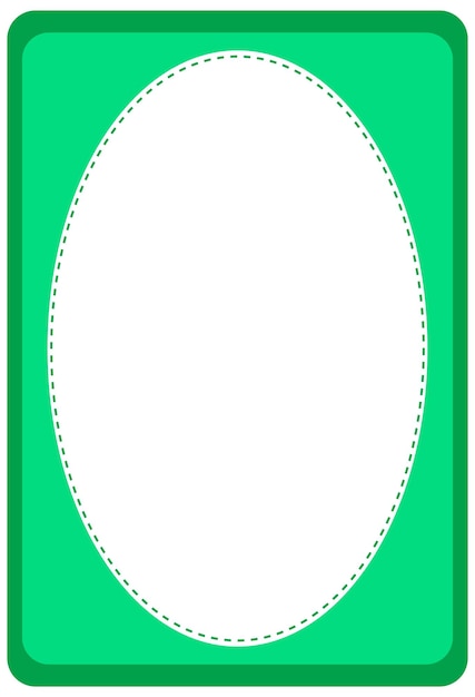 Free vector empty oval shape banner template