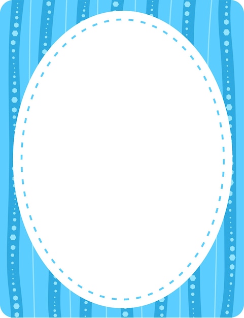 Empty oval shape banner template