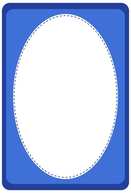 Empty oval shape banner template