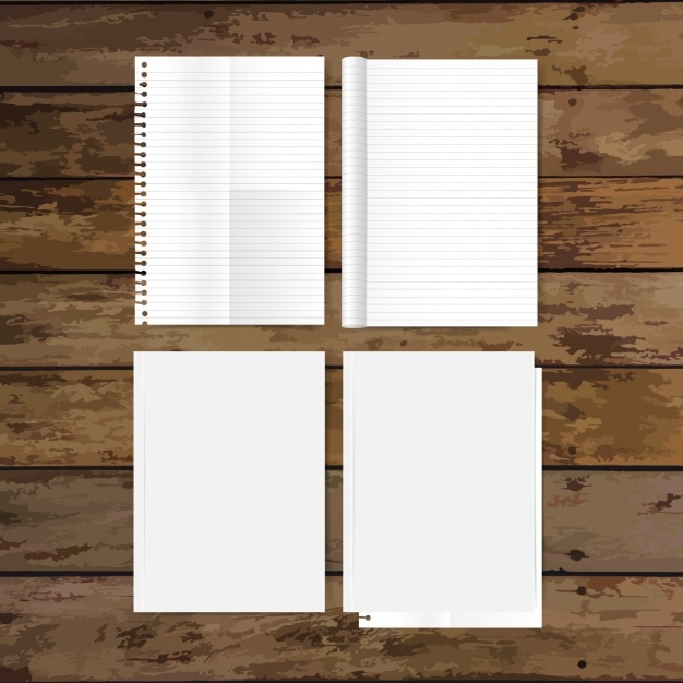 Free Vector empty papers design