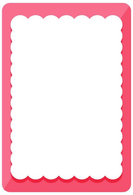 Empty pink curl frame banner template