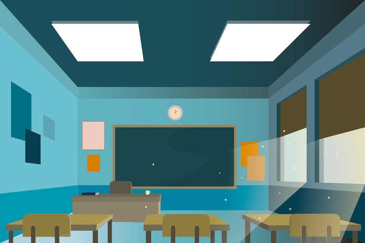무료 Vector 빈 학교 수업 회의 배경