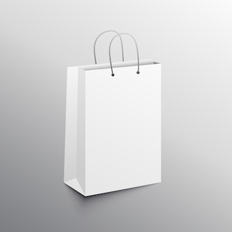 Empty shopping bag mockup