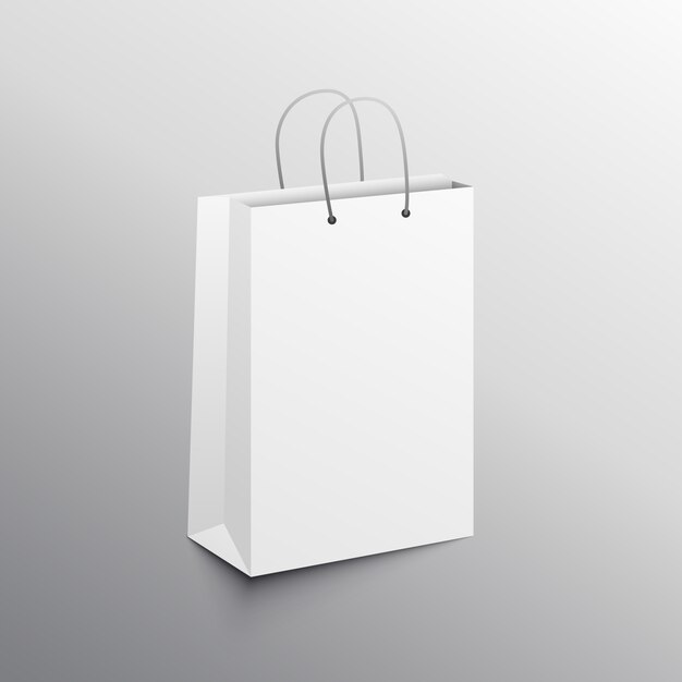 Empty shopping bag mockup