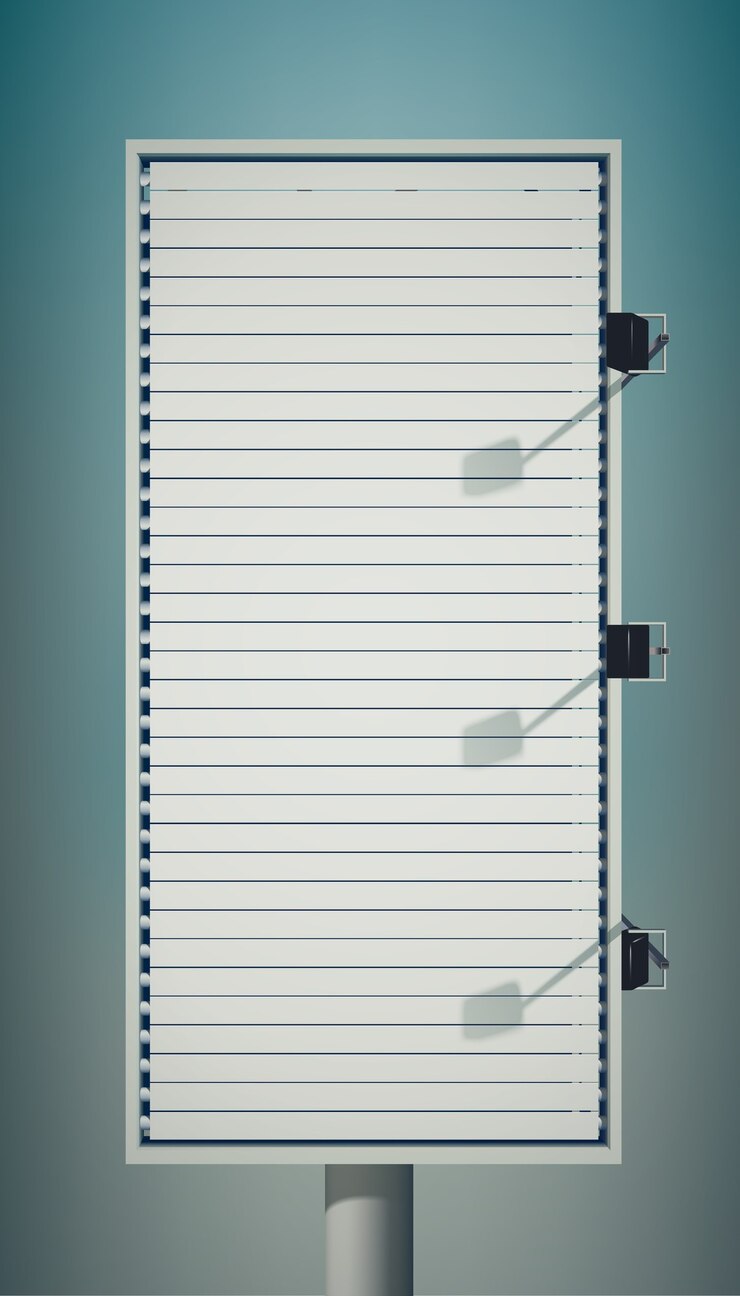 Free Vector empty vertical billboard