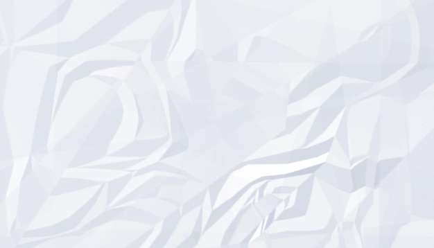 Бесплатное векторное изображение Пустой белый скрученный бумажный фон с складной текстурой