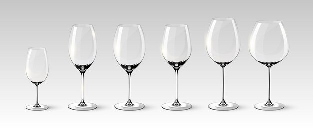 Empty Wine Glasses Collection