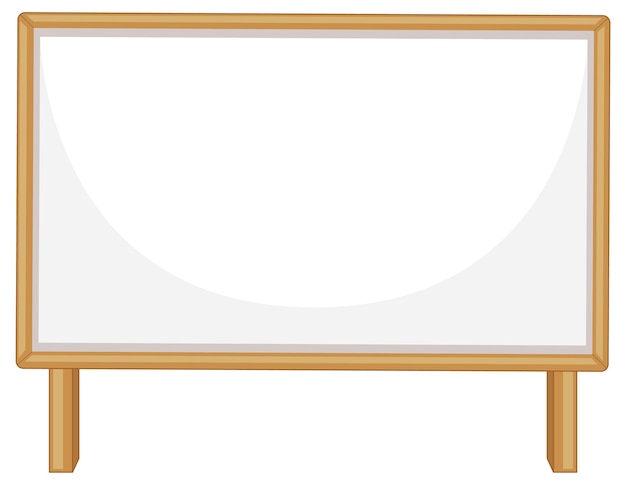 Free vector empty wooden sign banner isolated