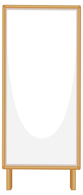 Free vector empty wooden sign banner isolated