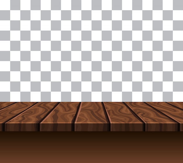 Free vector empty wooden tabletop