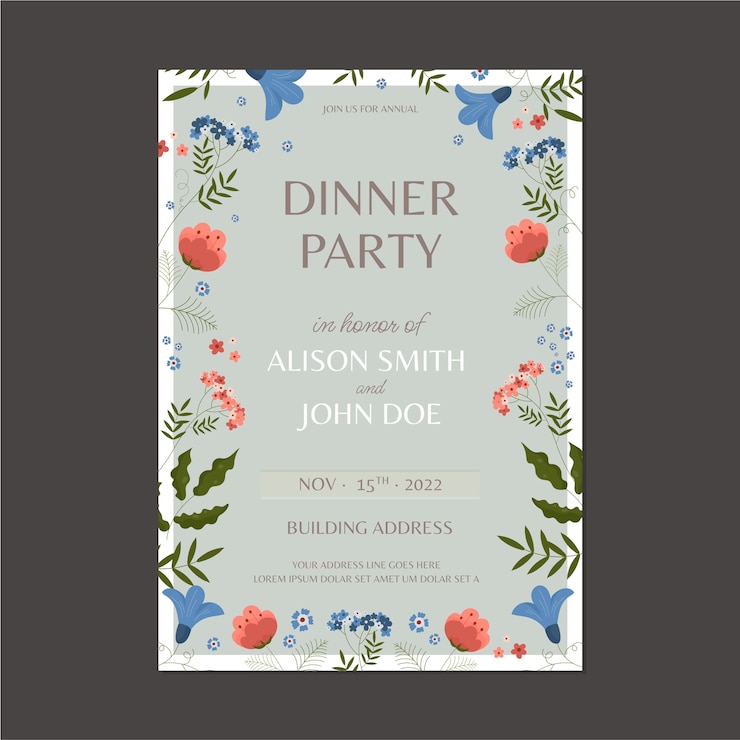 Free Vector en
flat design floral dinner party invitation
es
sp
premium resource
cat