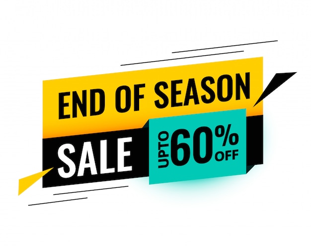 End of season sale template