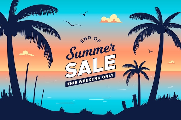 End of season summer sale design