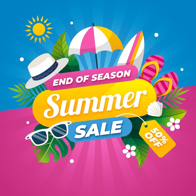 End of season summer sale