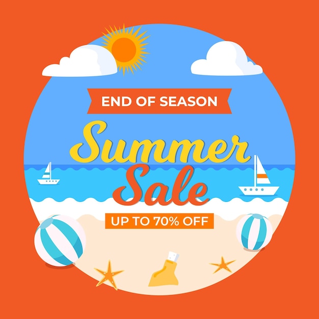 End of season summer sale